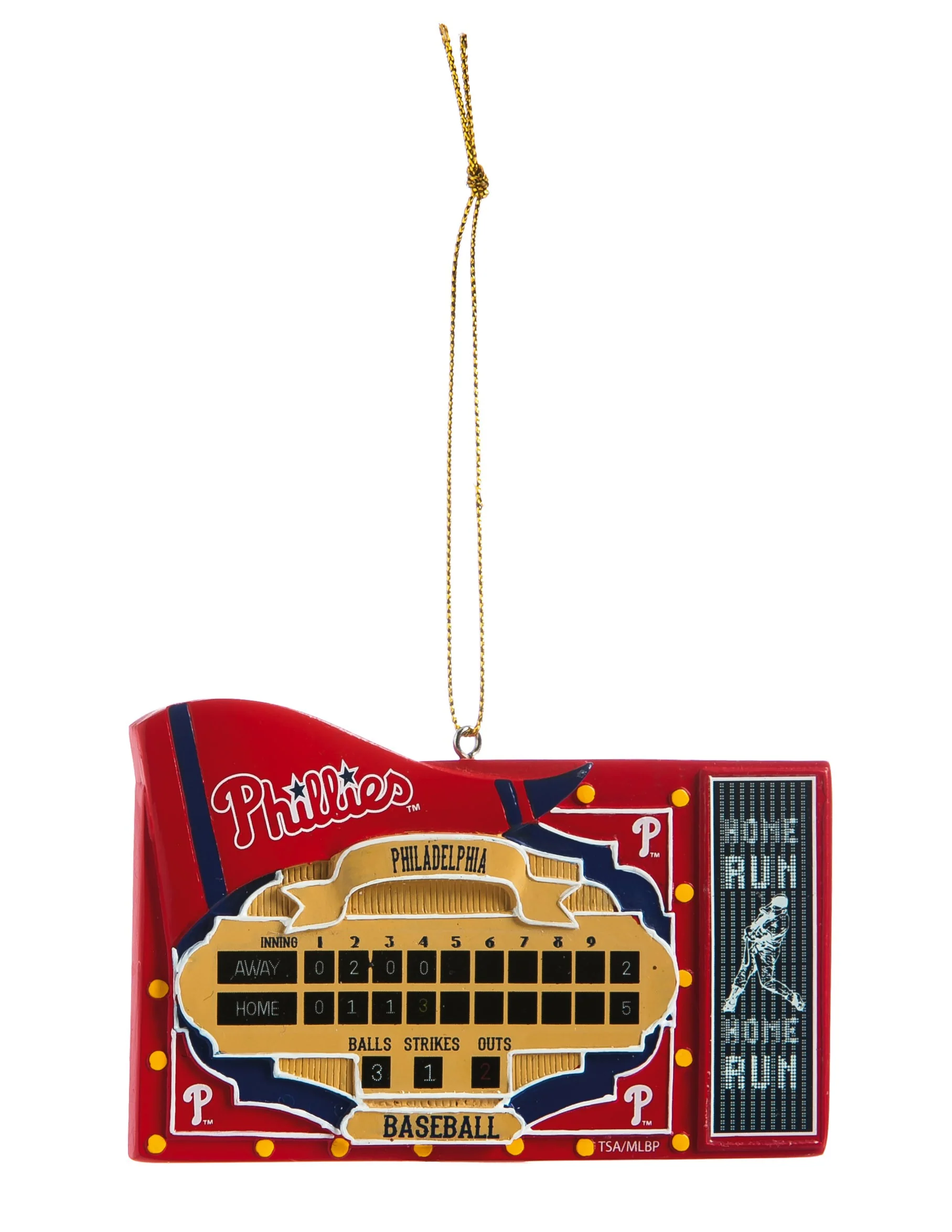 Philadelphia Phillies Scoreboard Christmas Ornament