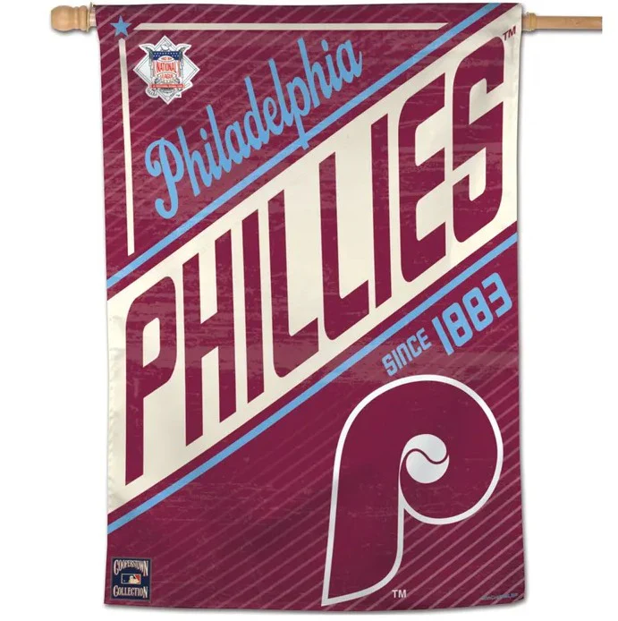 Philadelphia Phillies Throwback 28" x 40" Cooperstown Vertical Flag