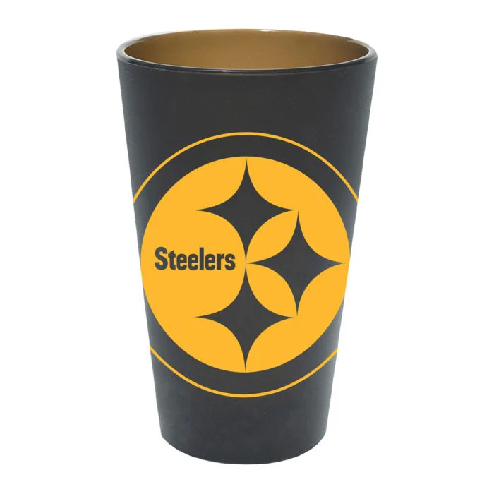 Pittsburgh Steelers 16 oz Team Color Silicone Pint Glass