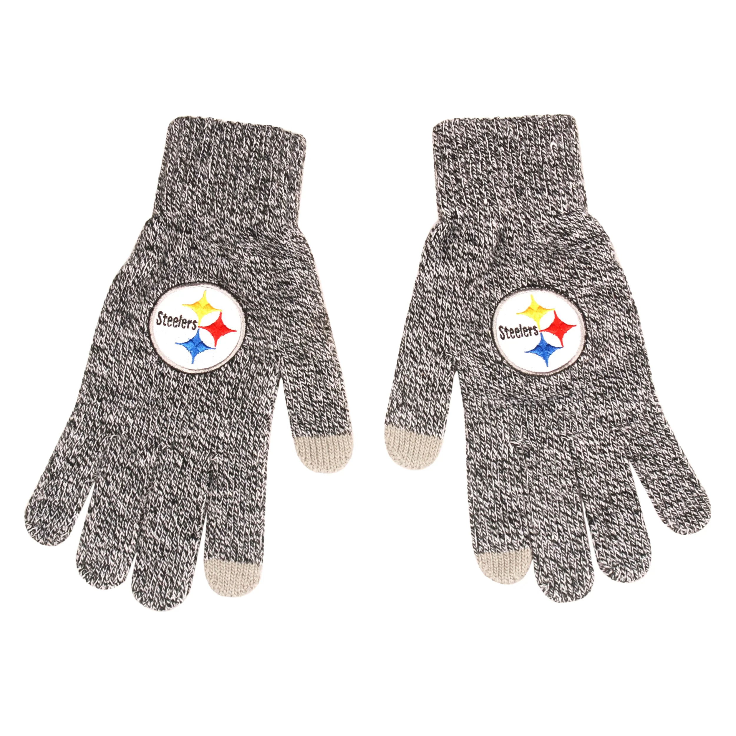 Pittsburgh Steelers Gray Knit Texting Gloves