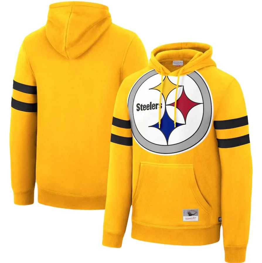 Pittsburgh Steelers Mitchell & Ness Big Face Hoodie