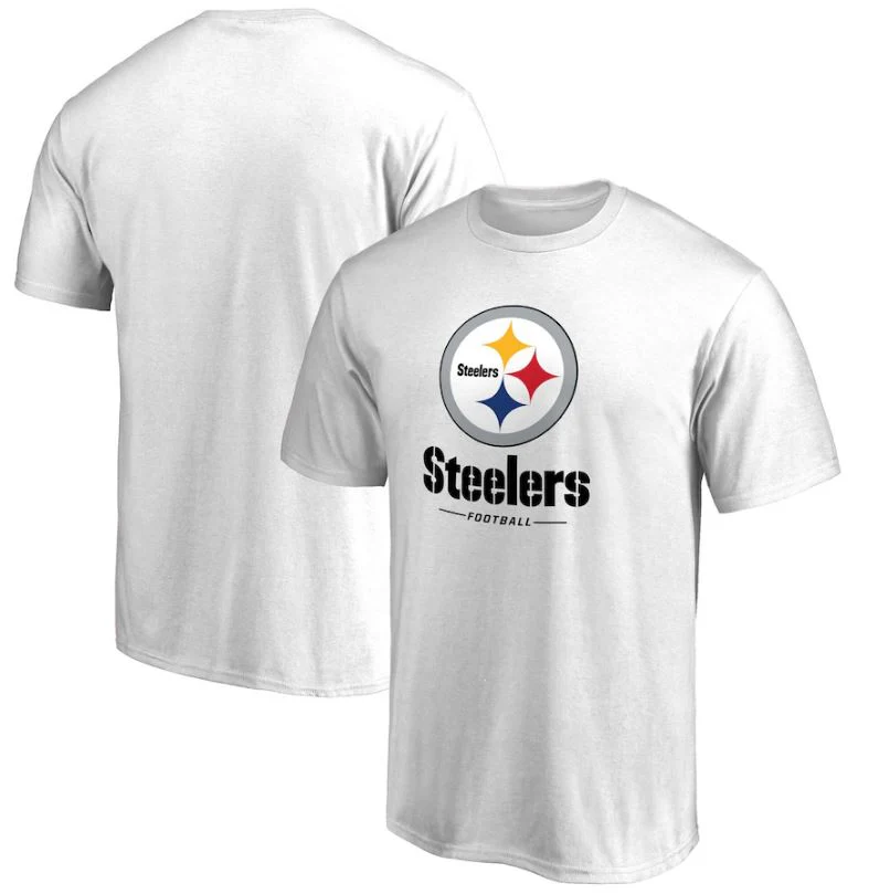 Pittsburgh Steelers NFL Pro Line Team Lockup 2 T-Shirt - White
