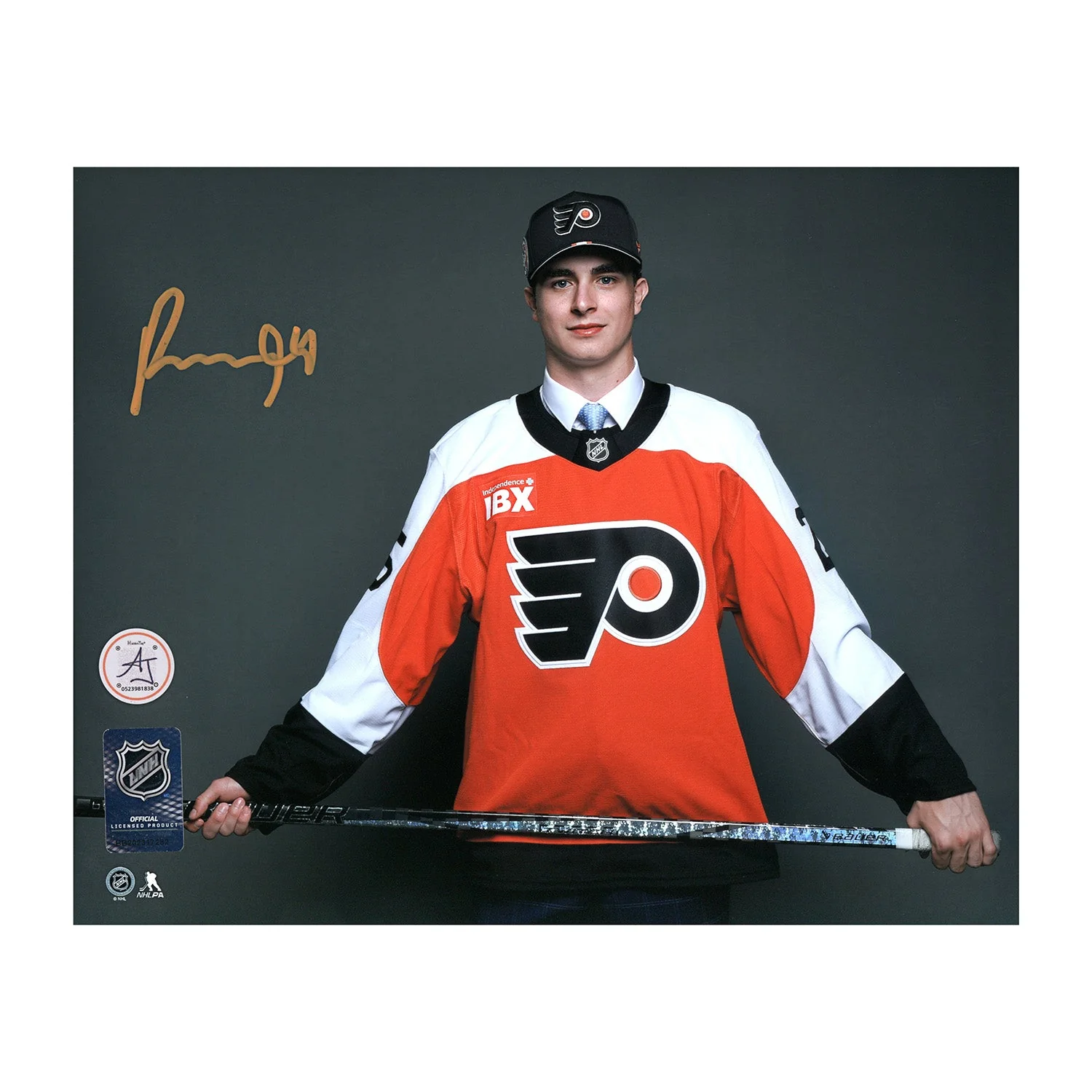 Porter Martone Philadelphia Flyers Autographed 8" x 10" Photograph