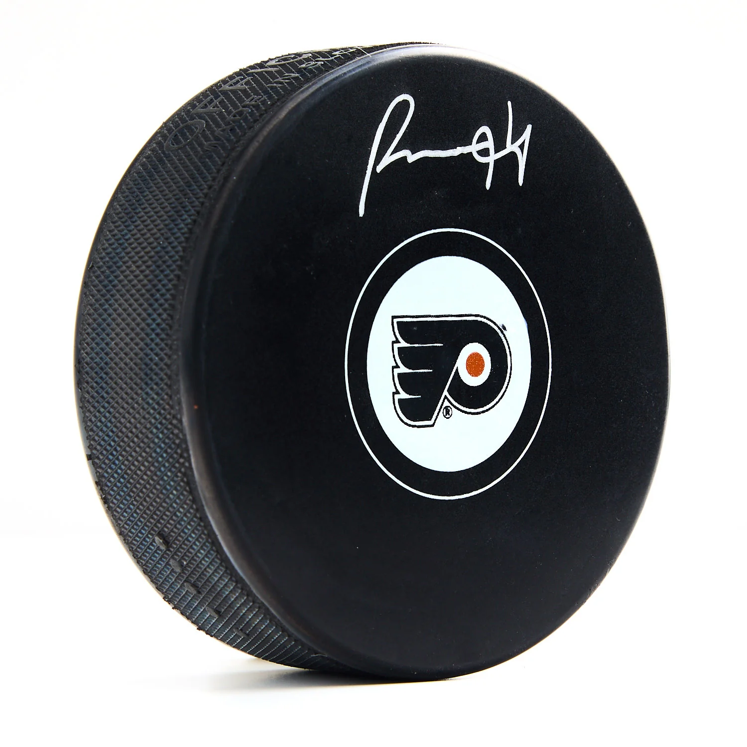 Porter Martone Philadelphia Flyers Autographed Logo Hockey Puck