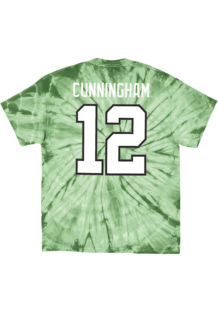 Randall Cunningham Philadelphia Eagles Mitchell & Ness Tie-Dye Retired Player Name & Number T-Shirt