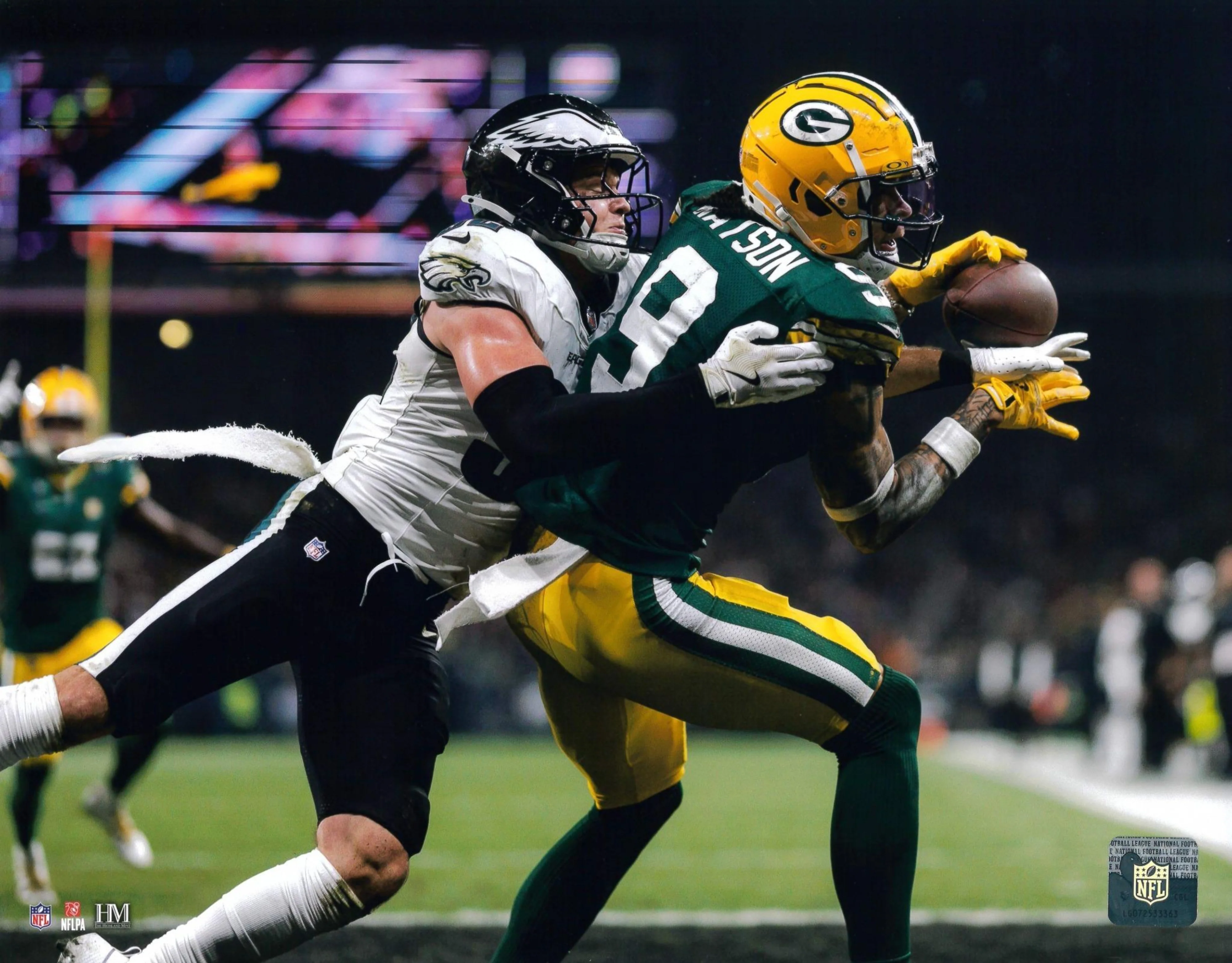 Reed Blankenship v. Packers Philadelphia Eagles 8" x 10" Football Photo