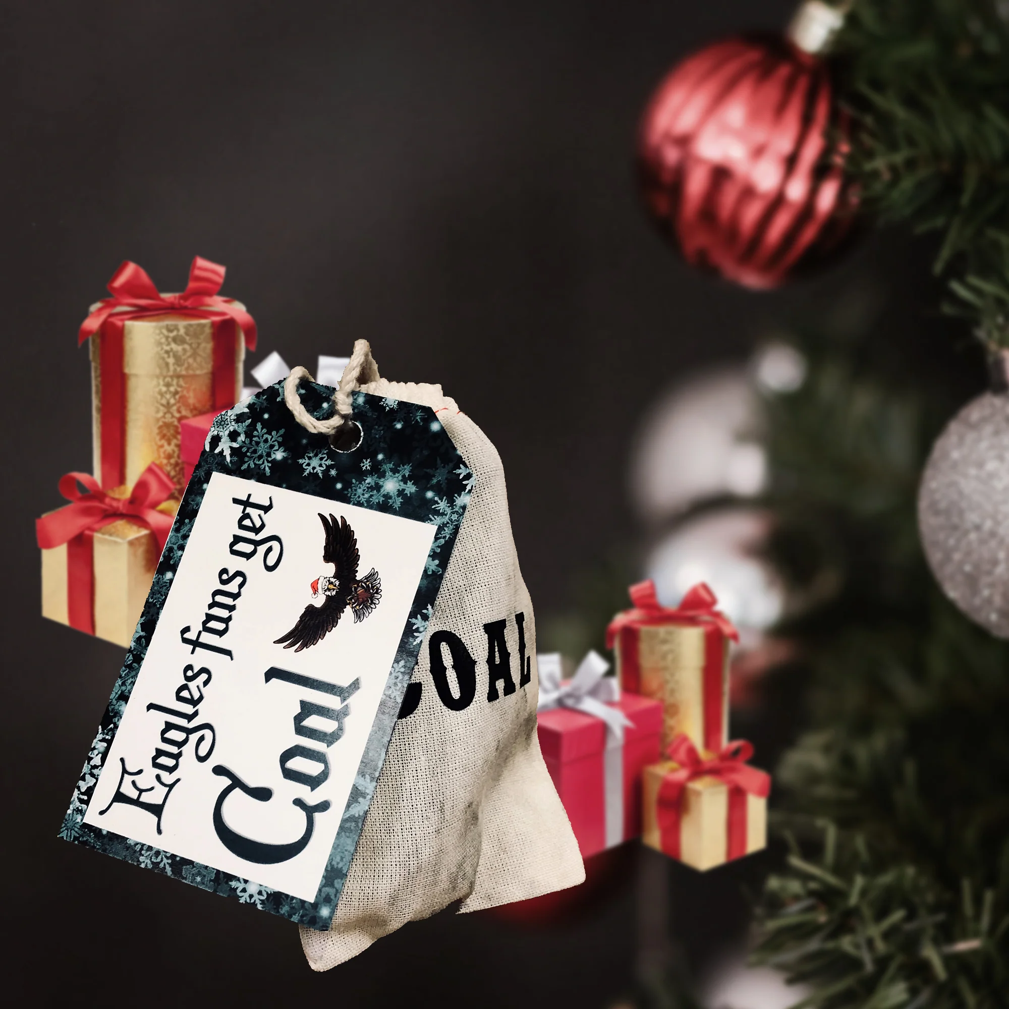 Christmas Naughty Fan Rivalry Bag of Coal - Image 10