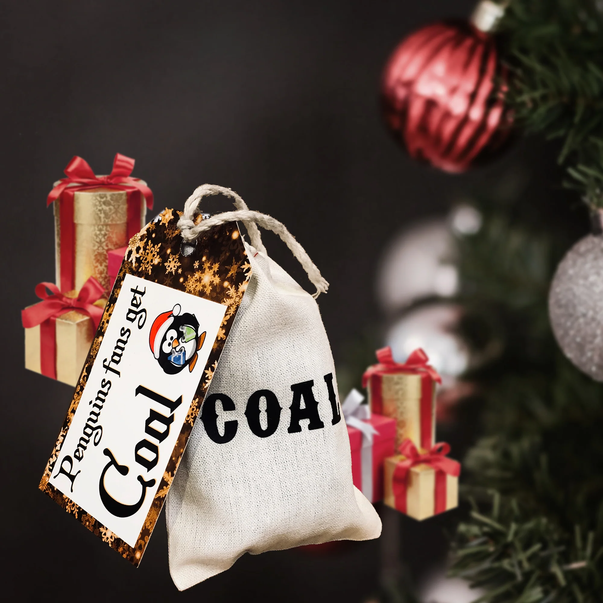 Christmas Naughty Fan Rivalry Bag of Coal - Image 13