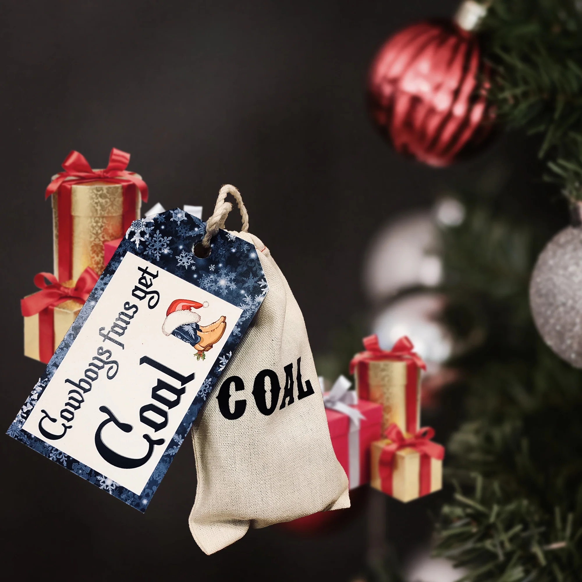 Christmas Naughty Fan Rivalry Bag of Coal - Image 4