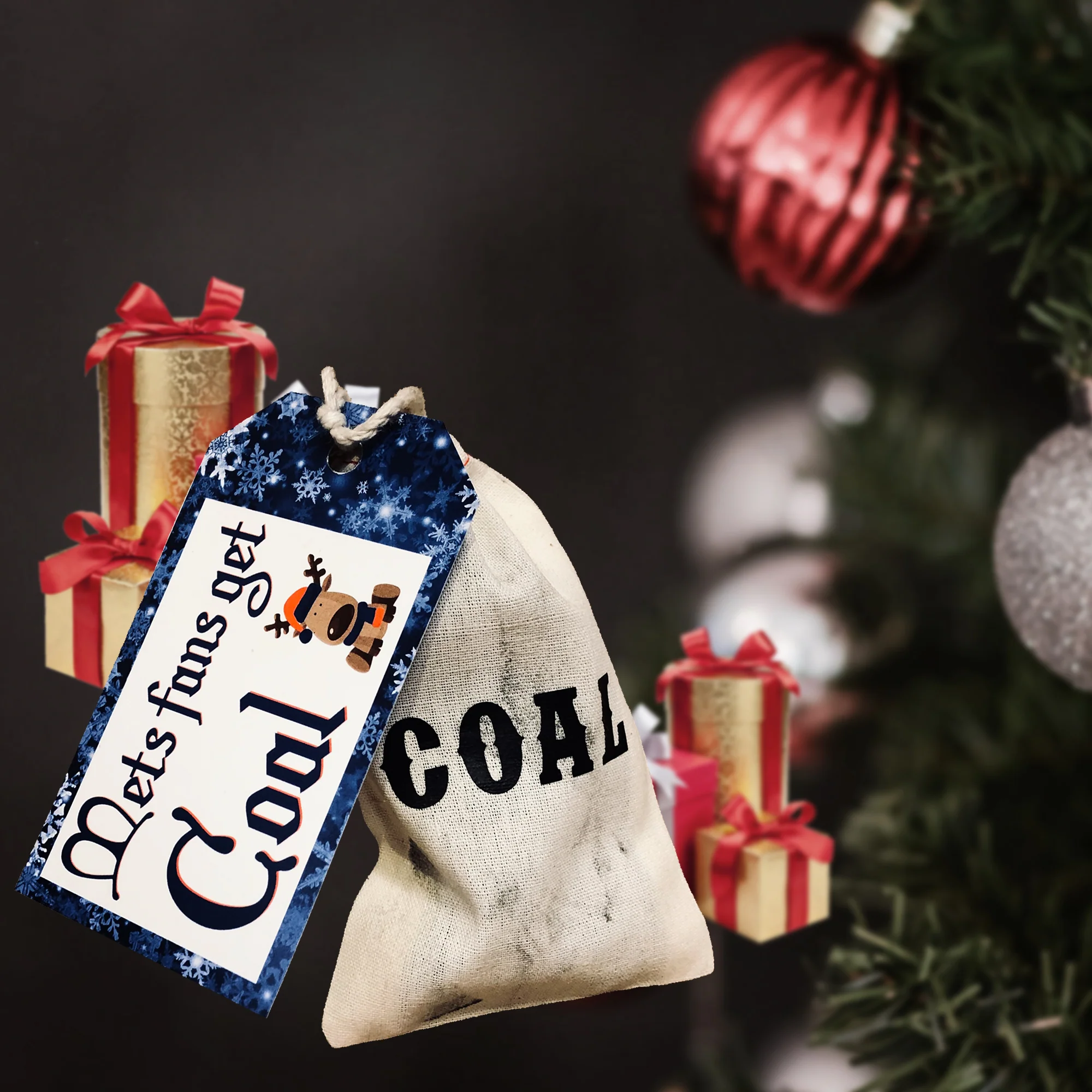 Christmas Naughty Fan Rivalry Bag of Coal - Image 7