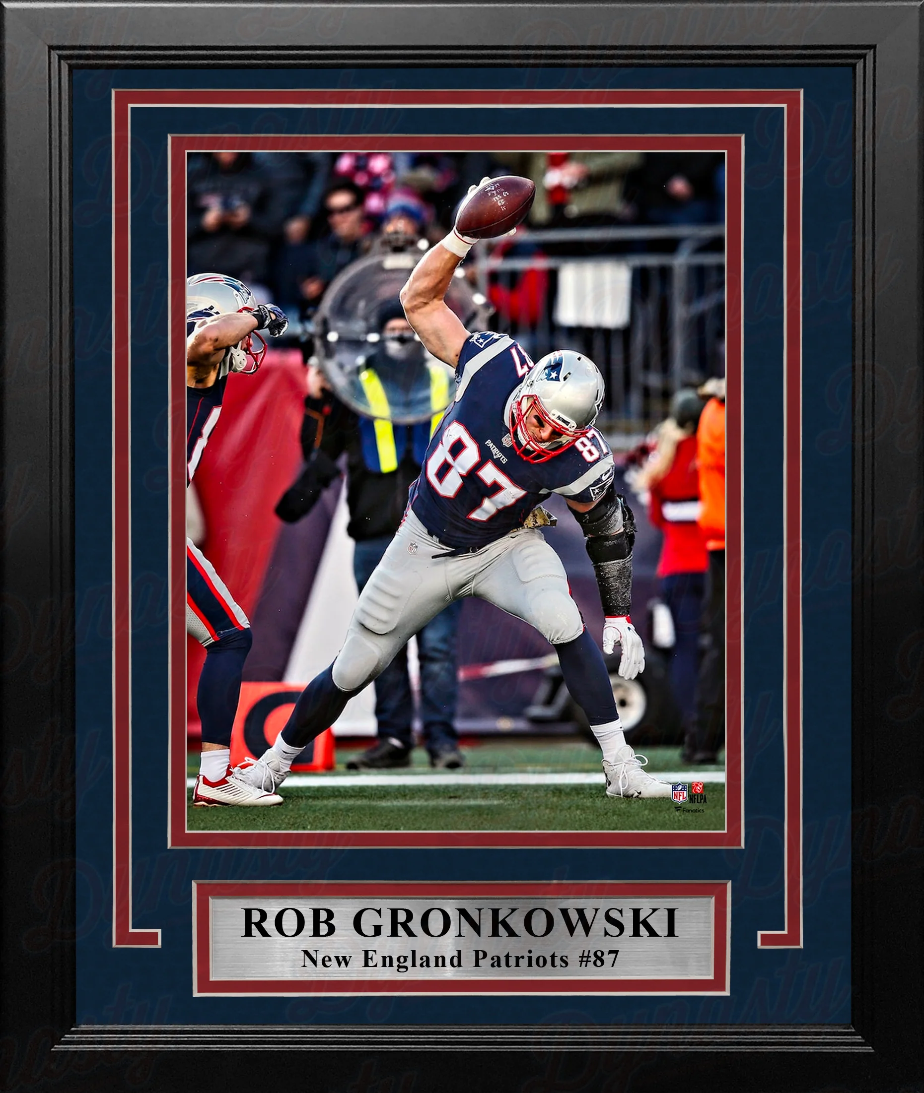 Rob Gronkowski Touchdown Spike New England Patriots 8" x 10" Framed Football Photo