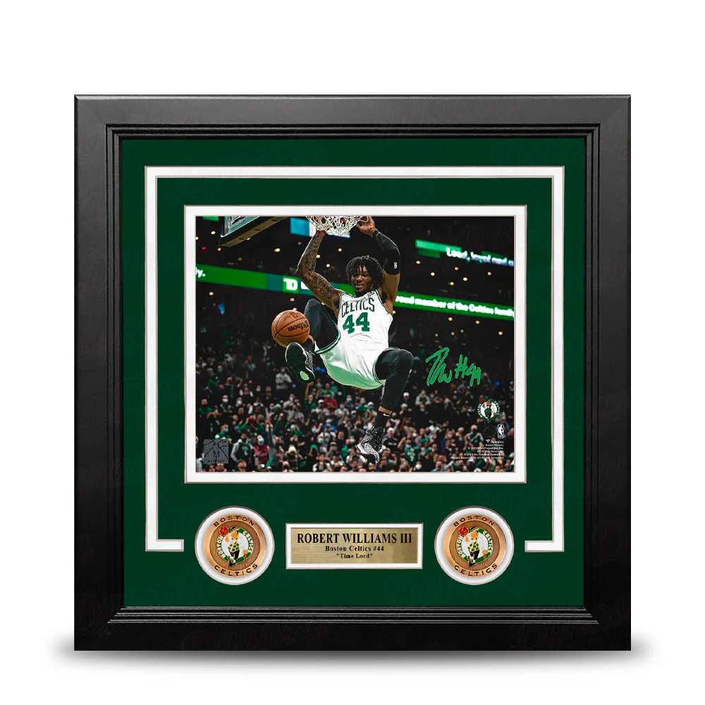 Robert Williams III Slam Dunk Boston Celtics Autographed Framed Basketball Photo - Image 2