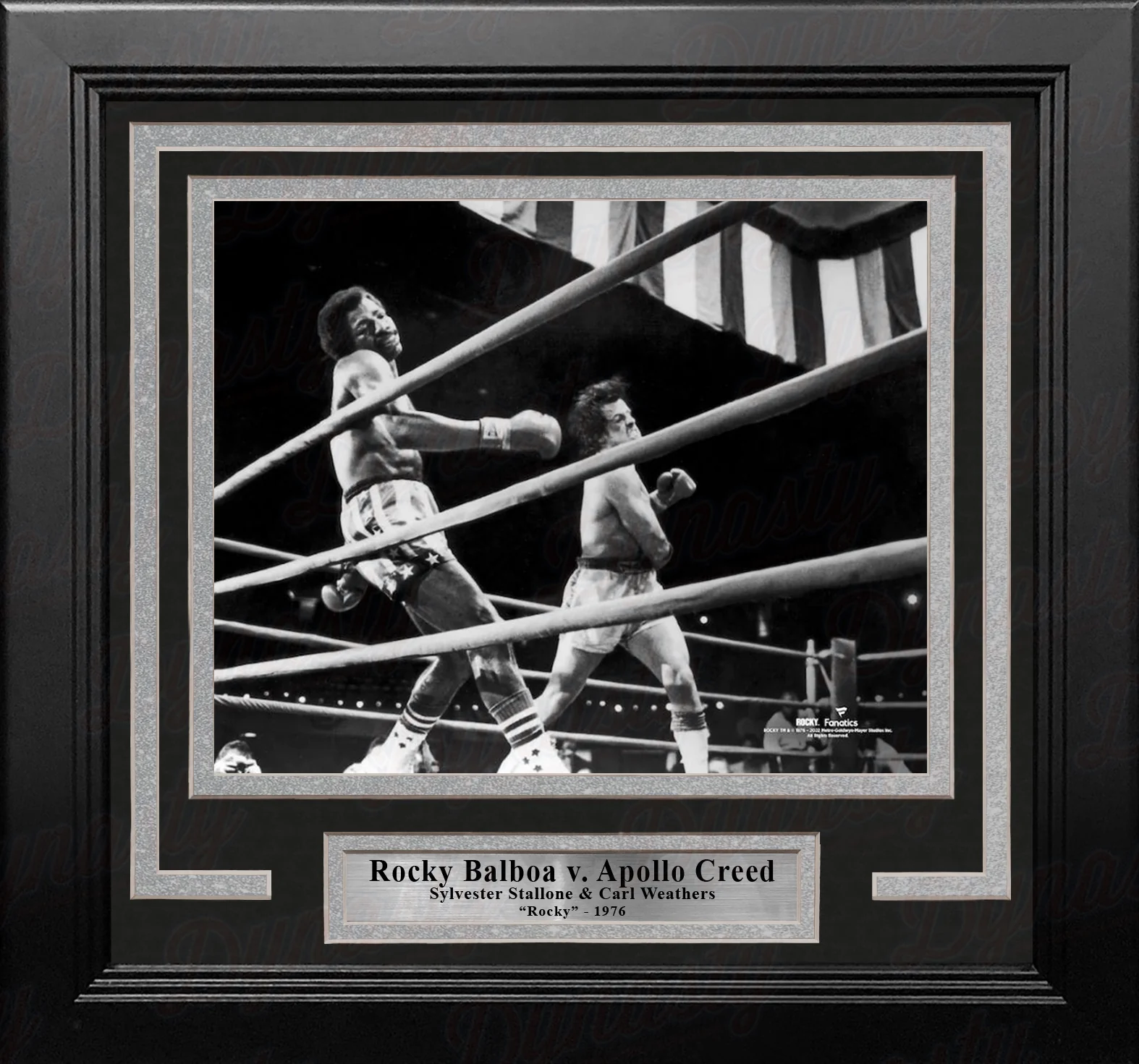 Rocky Balboa v. Apollo Creed 8" x 10" Framed Movie Photo