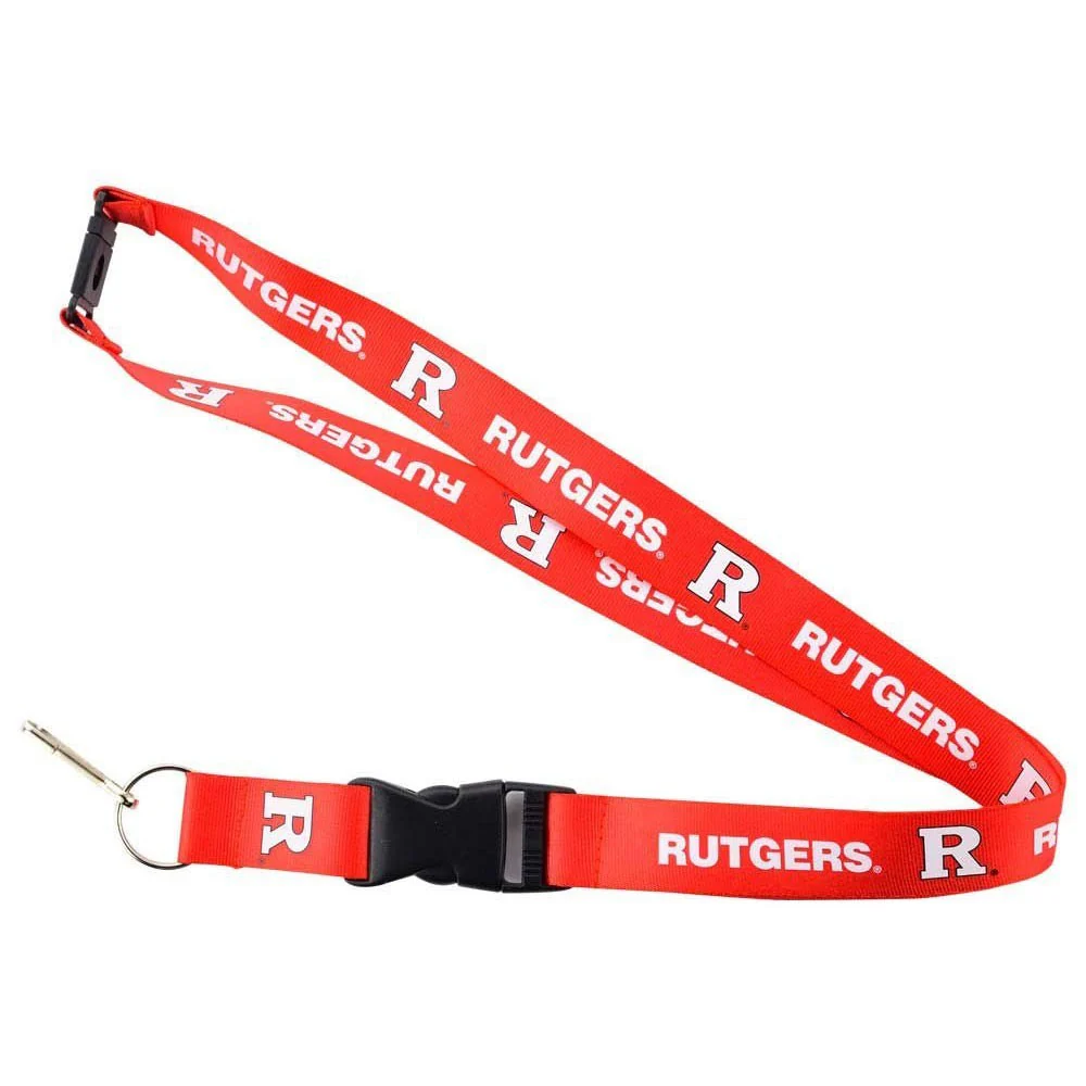 Rutgers Scarlet Knights College Lanyard Keychain