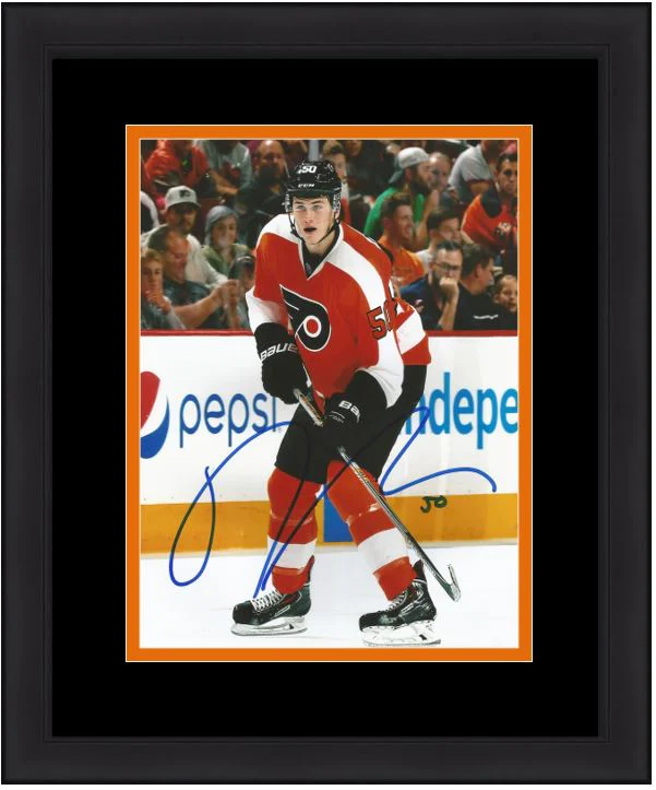 Samuel Morin On-Ice Autographed Philadelphia Flyers Framed Hockey Photo