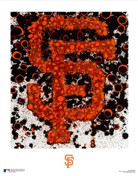San Francisco Giants Timothy Raines Logo Art 16" x 20" Baseball Word-Art Photo