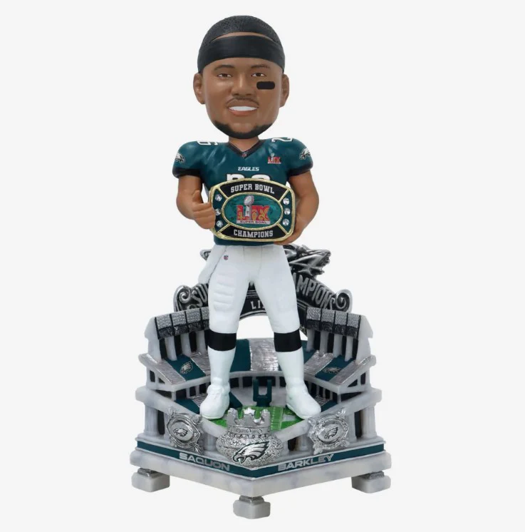 Saquon Barkley Philadelphia Eagles Super Bowl LIX Champions 36" Bobble Head