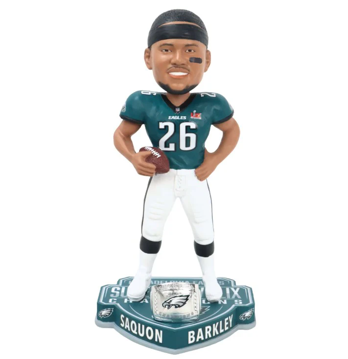 Saquon Barkley Philadelphia Eagles Super Bowl LIX Champions 8" Bobble Head