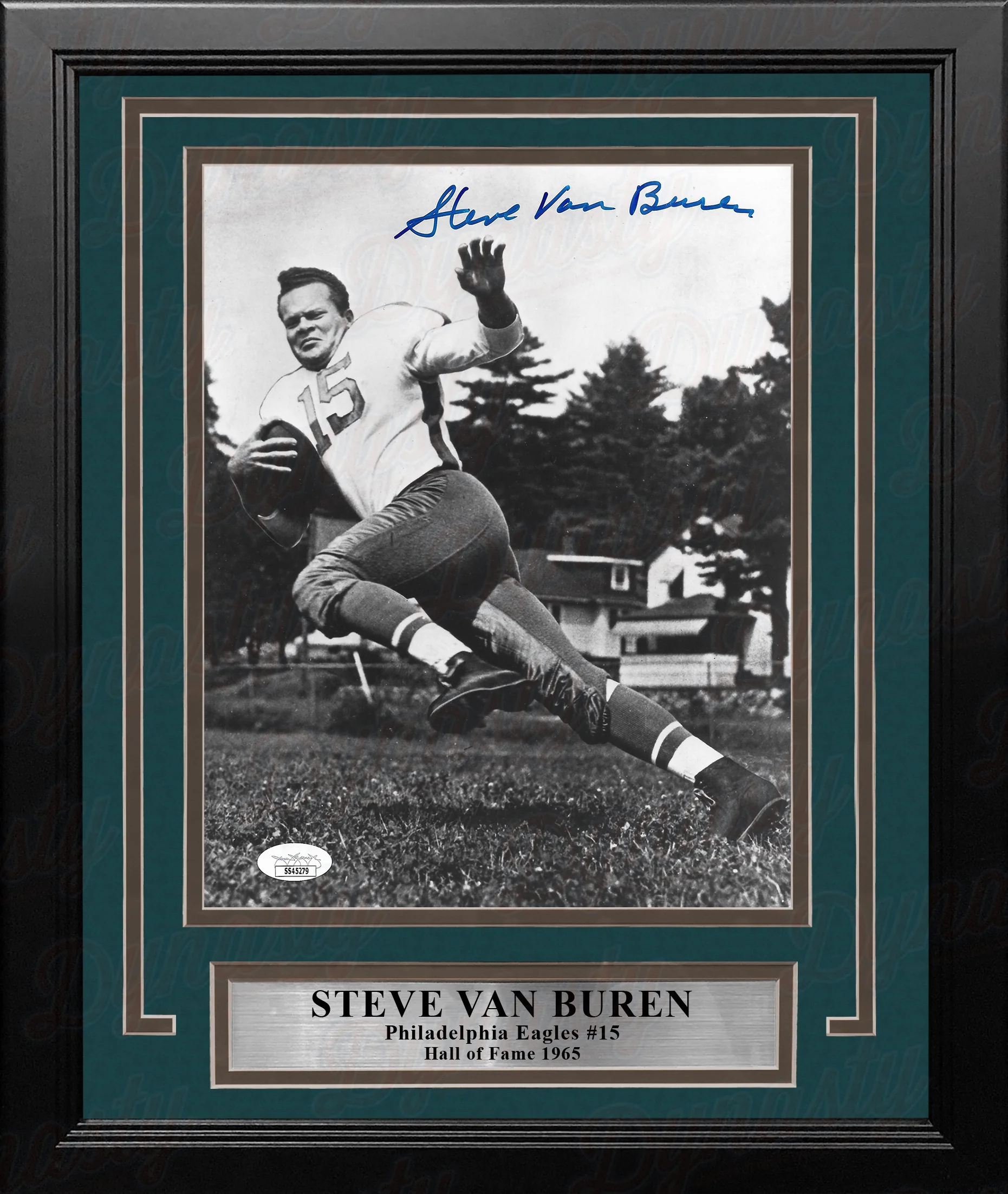 Steve Van Buren in Action Philadelphia Eagles Autographed 8" x 10" Framed Football Photo