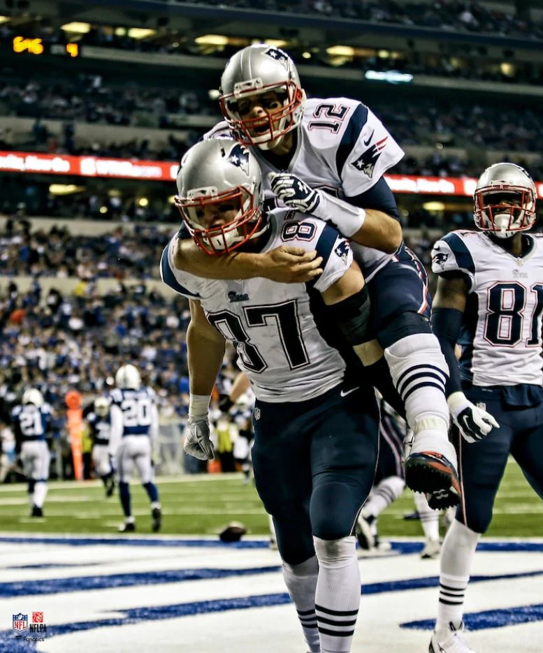 Tom Brady & Rob Gronkowski New England Patriots 8" x 10" Football Photo