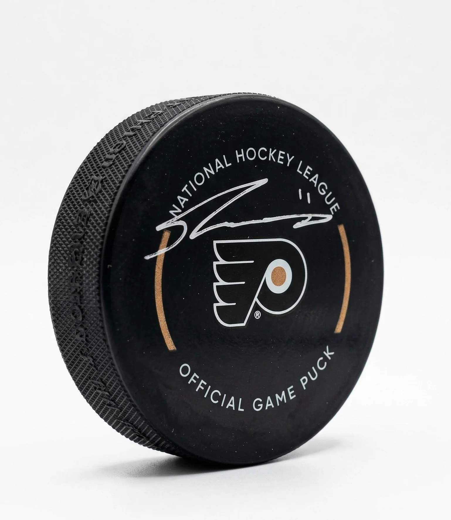 Travis Konecny Philadelphia Flyers Autographed Game Model Hockey Puck