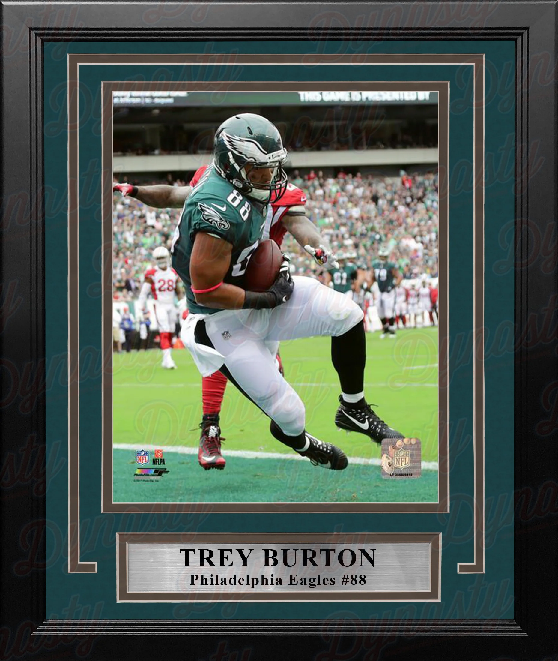 Trey Burton Touchdown Catch Philadelphia Eagles Framed Football Photo
