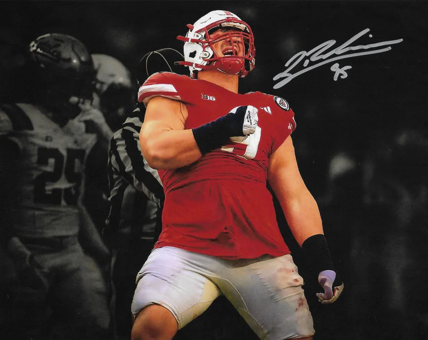 Ty Robinson Nebraska Cornhuskers Autographed 8" x 10" Blackout College Football Photo