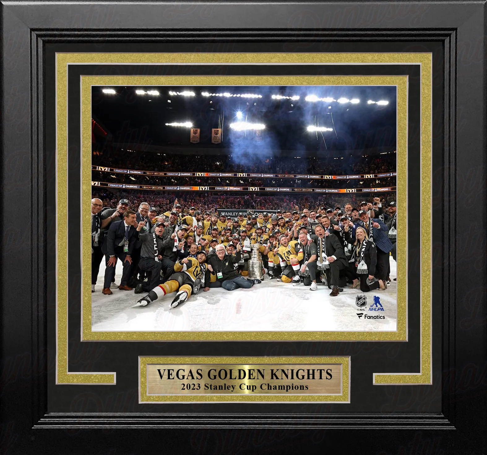 Vegas Golden Knights 2023 Stanley Cup Champions Team Celebration 8" x 10" Framed Hockey Photo