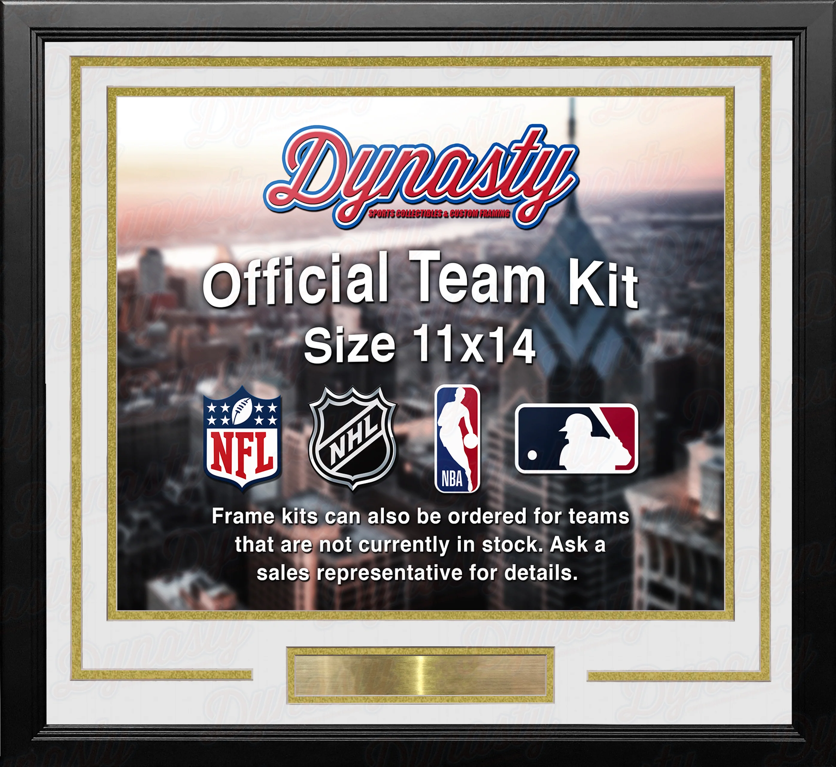 Vegas Golden Knights Custom NHL Hockey 11x14 Picture Frame Kit (Multiple Colors) - Image 3