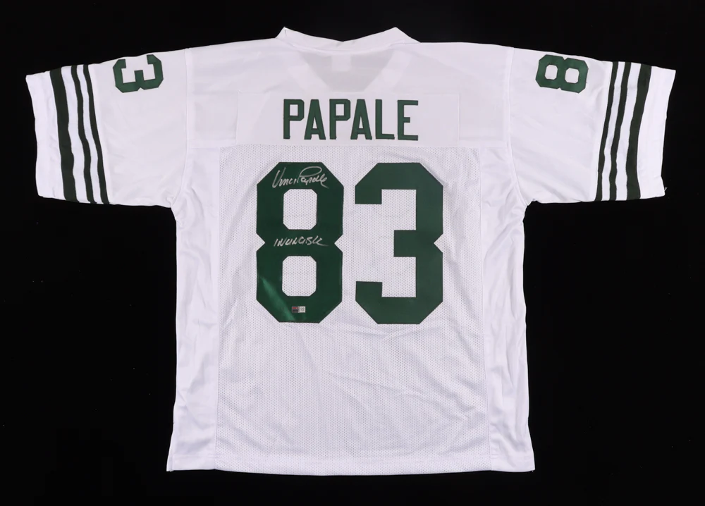 Vince Papale Philadelphia Eagles Autographed Jersey Inscribed Invincible - TRISTAR Authenticated