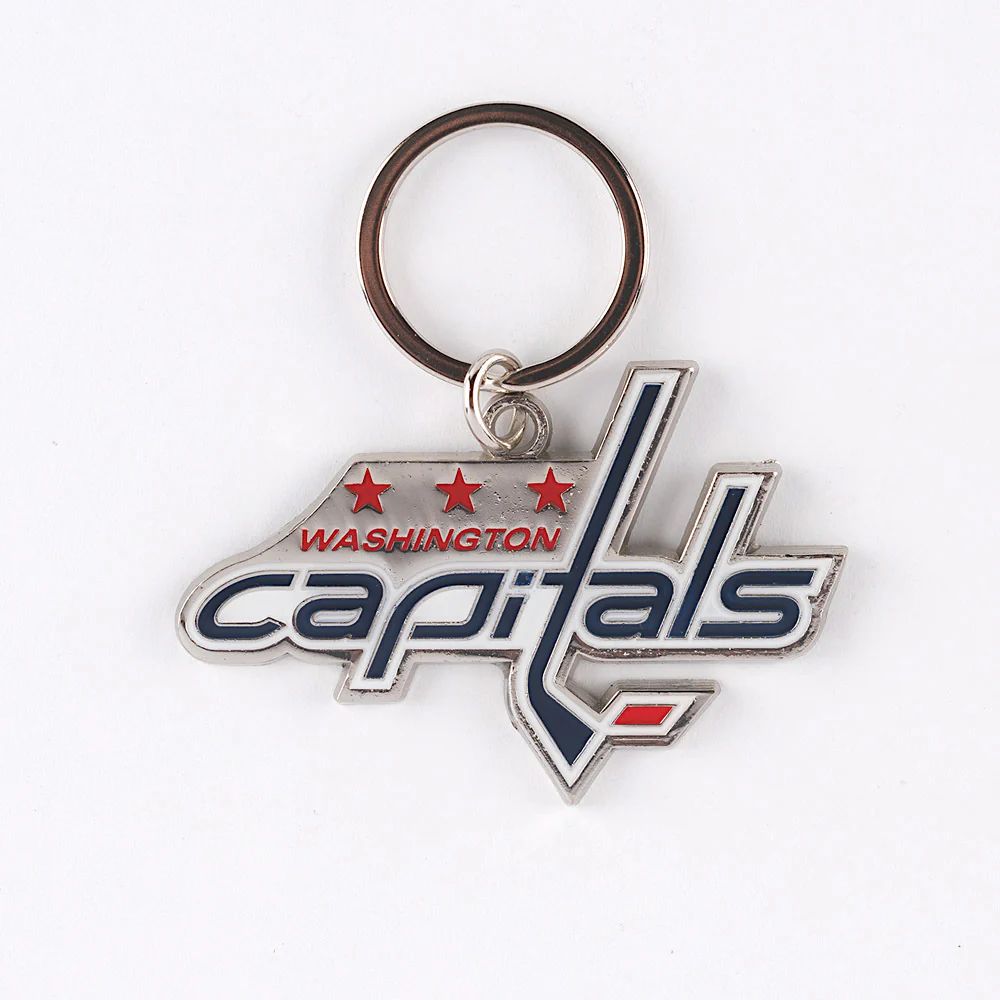 Washington Capitals Metal Logo Hockey Keychain