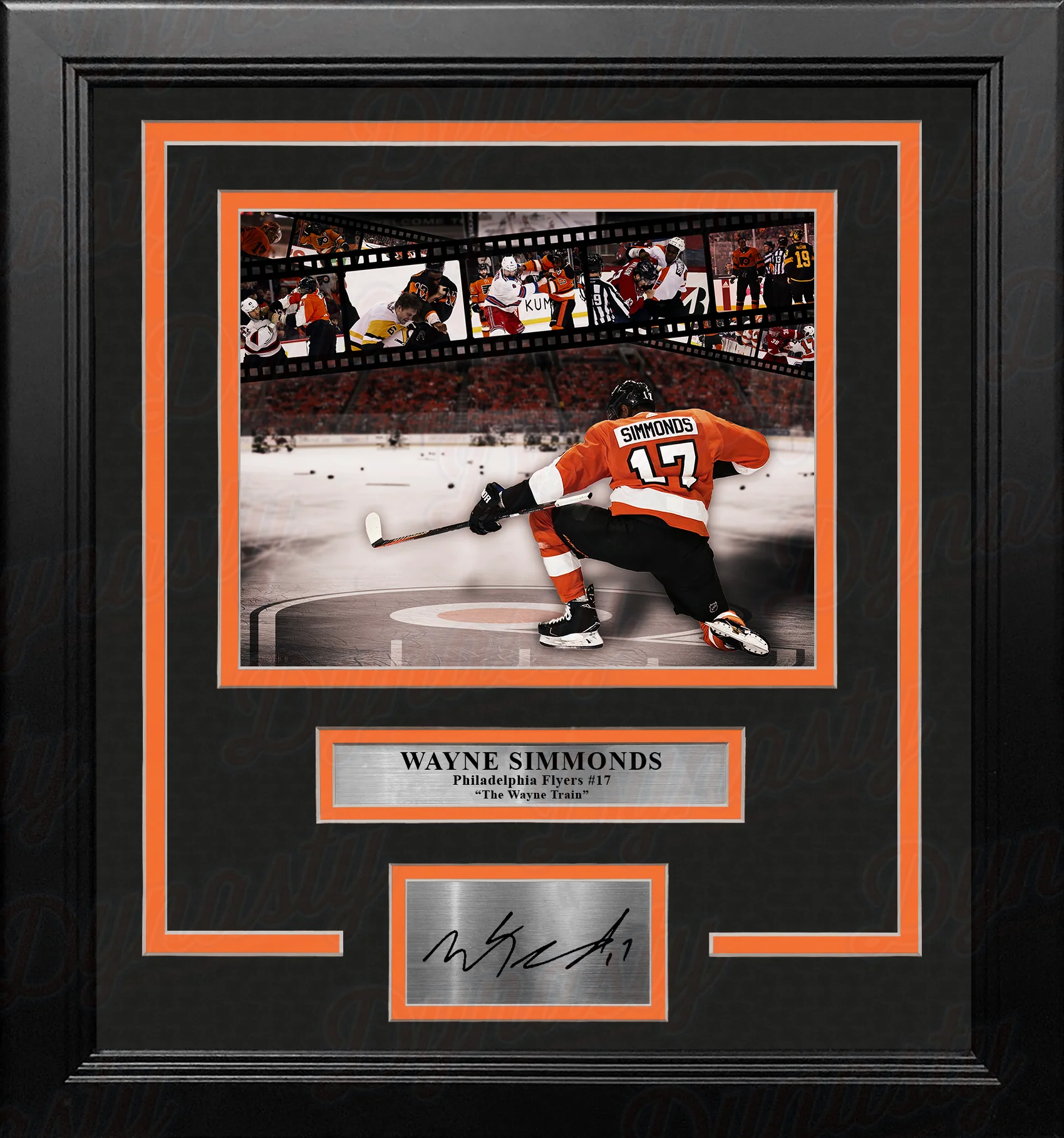 Wayne Simmonds Philadelphia Flyers 8" x 10" Framed Collage Hockey Photo with Engraved Autograph - Image 2