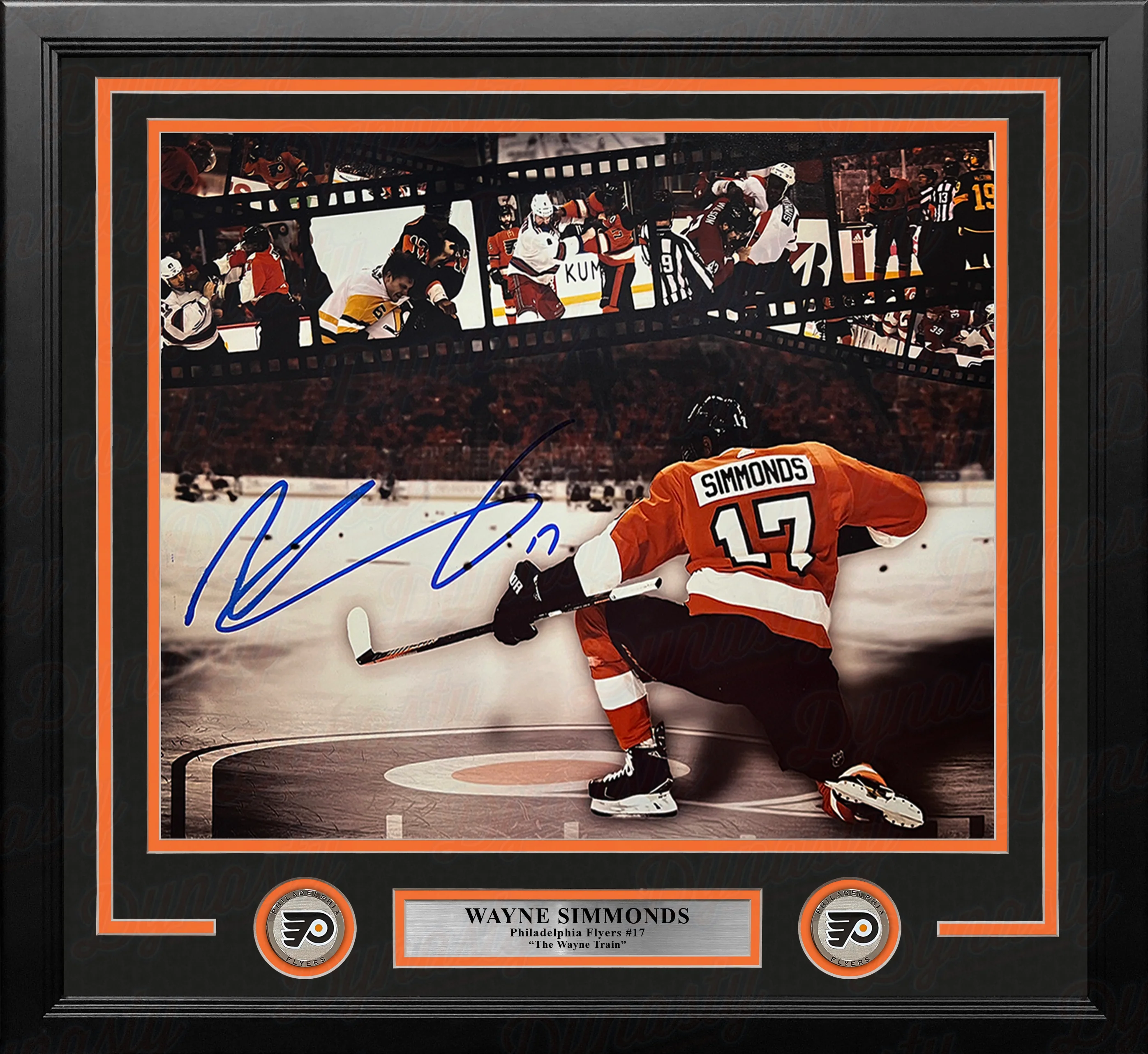 Wayne Simmonds Philadelphia Flyers Autographed 16" x 20" Framed Collage Hockey Photo - Image 2