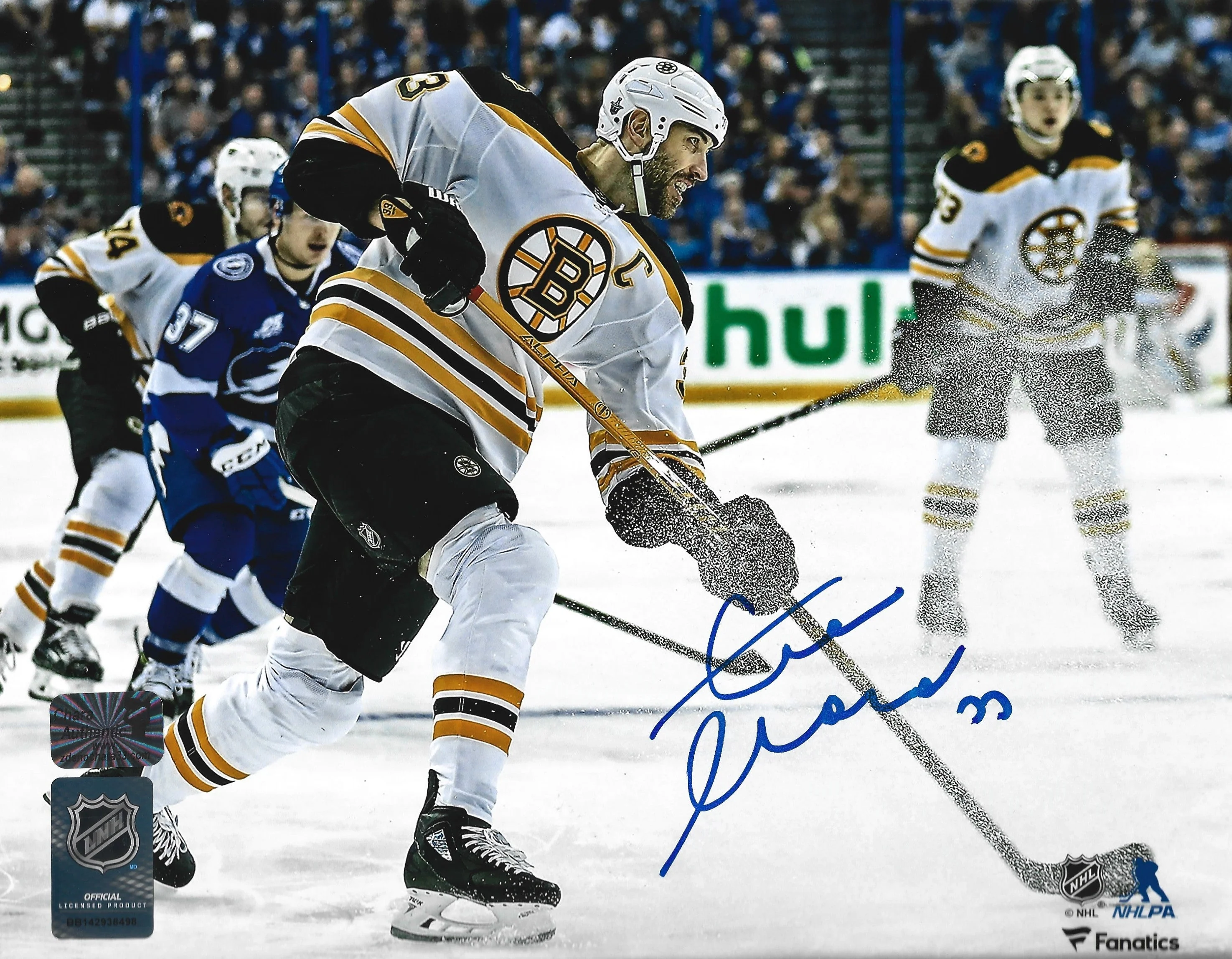 Zdeno Chara in Action Boston Bruins Autographed 11" x 14" Hockey Photo - Image 2